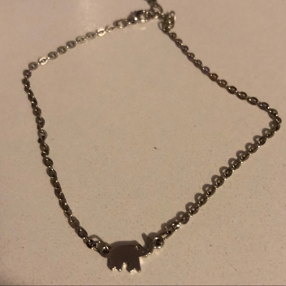 Sterling silver elephant anklet or bracelet